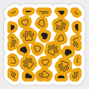 Cute little Paws again for pet lovers Sticker